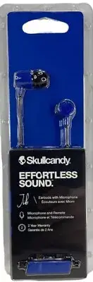 Skullcandy JIB In-Ear Earbuds Headphones Headset w/Mic - Blue / Black