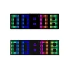 Colorful Alarm Clock 12/24H Display Bedside Clock 24*2.8*7.4cm for Bedroom