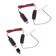 Universal Type C USB to 1.5V AM3/LR6/AA Dummy Battery Power Cable With Switch