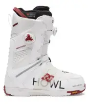 DC 2023 HOWL / Phantom Boa Snowboard Boots Boa White Red Mens 7 / Womens 8.5