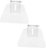 SEWACC 1 Pair Practical Bench Eyeshield Guard Cover Durable Transparent Eye Protector for Bench Grinder Machines Convenient Installation Keeps Work Area Clean From Debris