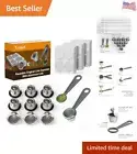 10pcs Reusable Capsules for Nespresso OriginalLine - Refillable Coffee Pods S...