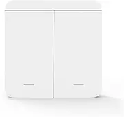 Smart WiFi Light Switch Kit - Receiver + Wireless Switch, Smart Remote Control Compatible with Tuya App and Google Home/Alexa (1 Switch (2 Button))