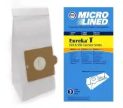 DVC Micro-Lined Bags Style T Fit Eureka 970 and 980 Canister Models - 3 Bags