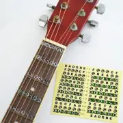 Fret Sticker Lables Guitar Fretboard Note Decals Map Neck Learn Fingerboard