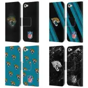 OFFICIAL NFL JACKSONVILLE JAGUARS ARTWORK LEATHER BOOK CASE FOR APPLE iPOD TOUCH