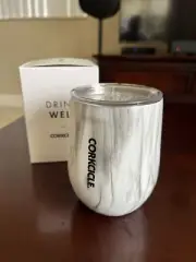 New!!Corkcicle 12 oz Stemless Snowdrift 2312PS