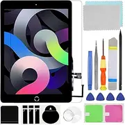 Touch Screen Digitizer for iPad 6 6th Generation 2018 A1893 A1954 Screen Replacement with Tempered Glass Film+with Home Button(No TouchID),+Tool Repair kit+ Video Tips