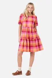 Maxine Check Smock Dress