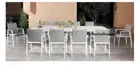 DEGO NON RUST ALUMINIUM 11 PIECE OUTDOOR DINING SET EXTENDING TABLE WHITE