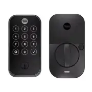 NEW!! YALE Smart Door Lock with WiFi and Touchscreen Keypad; Black Suede