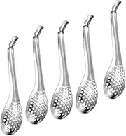CIYODO Stainless Steel Ladle Spoons Set Pcs Caviar Serving Utensils for Fine Dining