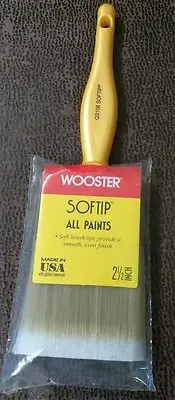 Wooster 2-1/2" Softip Nylon Poly Flat Paint Brush Q3108