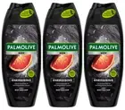 3 PALMOLIVE MEN ENERGISING 3in1 Shampoo Shower Gel Citrus Oils Magnesium 250ml