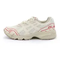 在飛比找蝦皮商城優惠-Asics 紅/米 緩震 支撐 網布 中性 運動休閒鞋 女款