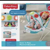 在飛比找蝦皮購物優惠-費雪Fisher-Price 踢踢腳鋼琴躺椅出租150元