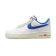 【NIKE 耐吉】Air Force 1 Command Force 女鞋 白色 藍勾 運動 經典 休閒鞋 DR0148-100