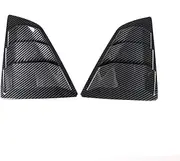Compatible with Nissan 370Z Z34 2009-2020 ABS Carbon Fiber Car Rear Side Window Blind Shutter Louver Cover Trim Exterior Accessories