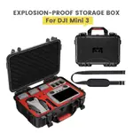 适用于DJI MINI 3/PRO防爆工具箱的ABS手提箱，与RC/RC-N1 RC兼容，用于无人机户外摄影