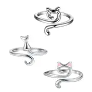 3Pcs Cat Yarn Guide Rings for Knitting Unique Crochet Tension Rings Accessories