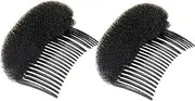 2Pcs Charming Bump It Up Volume Inserts Hair Comb Do Beehive Hair Stick Bun Maker Tool Hair Base Styling Accessories for Women Lady Girl 2.36"x3.35" Black