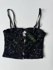 Dolls Kill Club Exx SUNLIT REFLECTIONS TUBE TOP Small