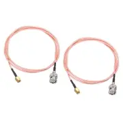RG316 Coaxial Cables SMA Male to BNC Male 6FT 50 Ohm Orange 2Pcs