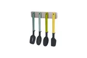 4pc Joseph & Joseph DoorStore Cooking Utensil Spatula Spoon Set w Rack Holder