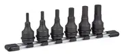 NEW TONE 1/2 Drive 6 Piece Impact Hex Socket Set w/Aluminum Holder