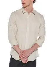 Vince Linen-Blend Button-Down Shirt