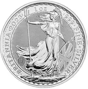 Silver Coin 1 oz 2023 Investment Coins Includes Coin Capsule (Britannia)