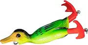 Duck Bait Soft Bait - Upper Water Fishing Experience Like Floating Duck Bait, Rotating Feet Splash Effect Toy Bait | Bass Fishing Lure Salt Water, Freshwater Use Realistic