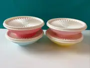 Tupperware Servalier Salad Cereal Bowl Collection Set Vintage Collection