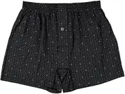 [Atsugi] Hiroko KOSHINO M20319 Men's 100% Cotton Knit Trunks with Open Front Print