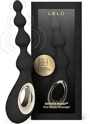 LELO SORAYA Beads Vibrating Anal Beads Massager With Bow-Motion Technology and 8 Vibrating Patterns, Adult Anal Toys, Black