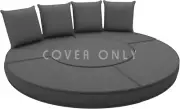 Outdoor Daybed Cushion Cover, 66" Replacement round Bed Cushion Covers,Outdoor W