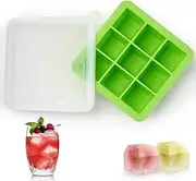 Aibirui Hard Cooler and Round Ice Cube Trays with Lid and Bin,making 198 pcs ices,Ice Retention Hard Cooler with Heavy Duty Handle,Portable Cooler for Car&Camping Cooler with 6 Round Ice Cube Trays