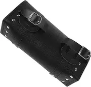 ASAKKURA Motorcycle Tool Bag Handlebar Bag Saddlebag Organizer Pu Leather Storage
