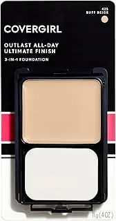 COVERGIRL Ultimate Finish Liquid Powder Make Up Buff Beige(W) 425, 0.4-Ounce Compact (Pack of 2) (packaging may vary)