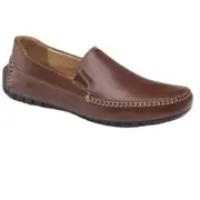 NEW Johnston & Murphy Whipstitch Venetian Leather Loafers Men’s Size 9.5 Brazil