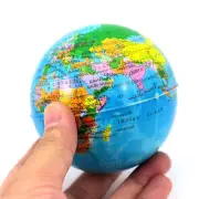 World Map Earth Globe Soft Squeeze Foam Ball Hand Wrist Exercise Stress Re.pi
