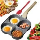 Non Stick 4-Cup Egg Frying Pan, Omelette Skillet for Gas & Induction Stove