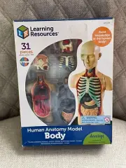 LEARNING RESOURCES 31 PIECE HUMAN ANATOMY BODY MODEL NEW IN BOX HOME SCHOOL