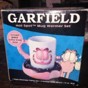 Salton Beverage Mug Warmer Garfield the Cat Hot Spot Set Donut Shape
