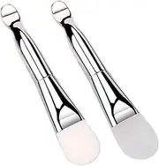 ERINGOGO Multi-function Beauty Brush Set Soft Bristles Double-ended Silicone Brush for Mask Application and Face Cleansing