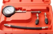 4pc TU-3 Multi-Function Cylinder Compression Pressure Tester Meter 2.5" Gauge