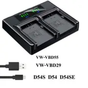 USB Battery Charger For Panasonic NV-DS50 NV-DS50A NV-GX7 NV-GX7K DS30A DS29EG