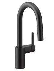 Moen 5965BL Pull Down Bar Kitchen Faucet MATTE BLACK New!