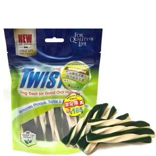 TWISTIX 特緹斯 N-BONE 白綠三效薄荷螺旋 潔牙骨