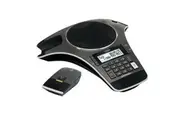 Vtech Eris Station Business Office Conference Phone w 2 DECT Wireless Mic Black